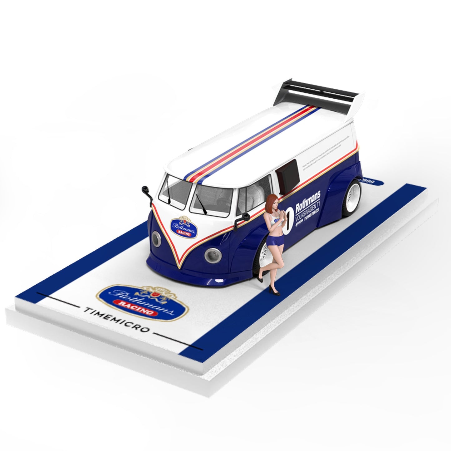 TimeMicro - Pre-Order - Volkswagen T1 Van - Rothmans - mit Figur - TM642946-1