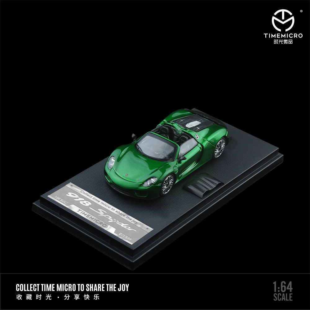 Time Micro - Pre-Order - Porsche 918 Spyder metallic green - TM643527