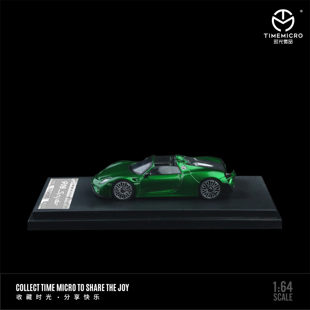 Time Micro - Pre-Order - Porsche 918 Spyder metallic green - TM643527