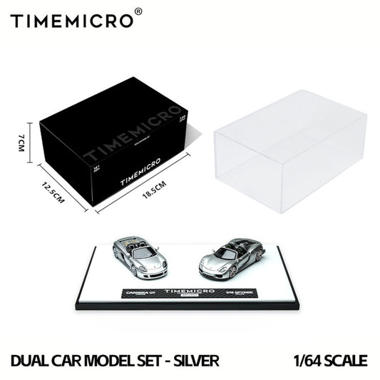 Time Micro - Pre-Order - 918 Spyder & CARRERA GT Double Pac, silver - TM643529-T - Boxset