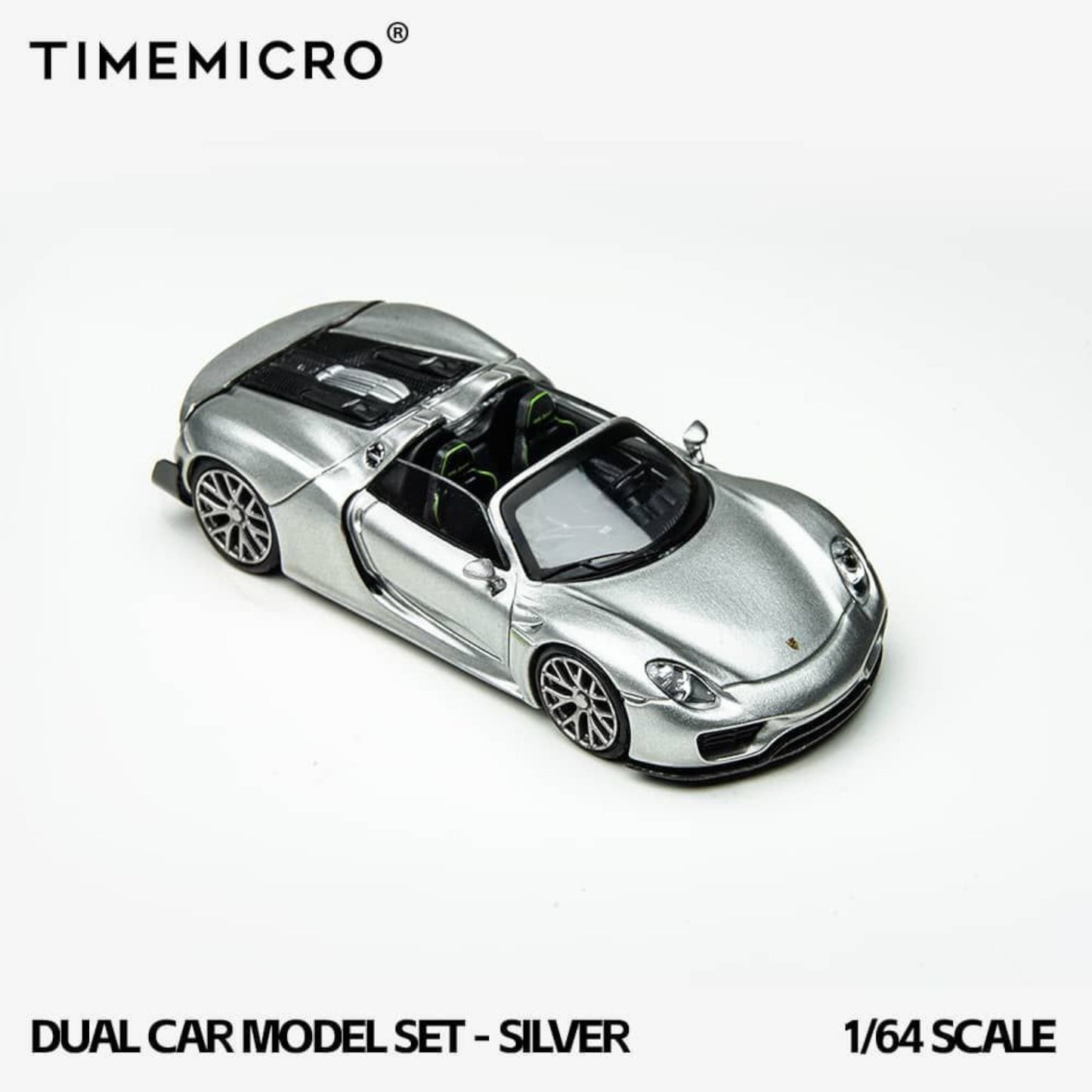 Time Micro - Pre-Order - 918 Spyder & CARRERA GT Double Pac, silver - TM643529-T - Boxset