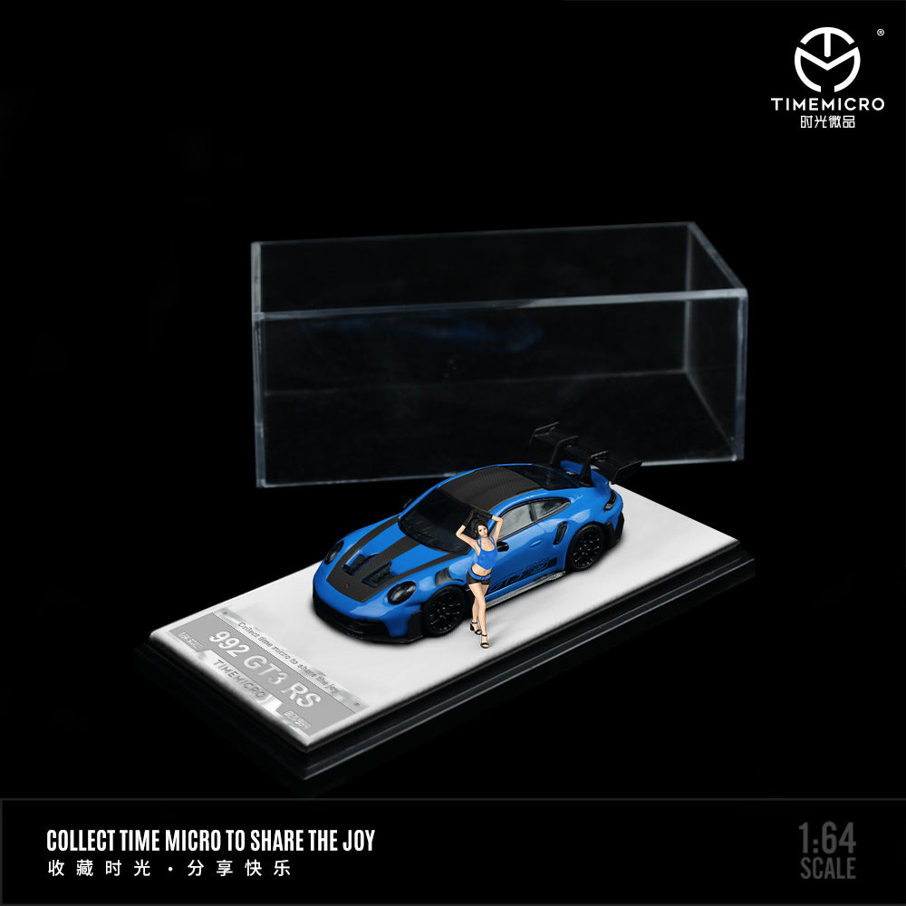 Time Micro - Pre-Order - Porsche 992 GT3 RS Starry Blue mit Figur - TM644636-1