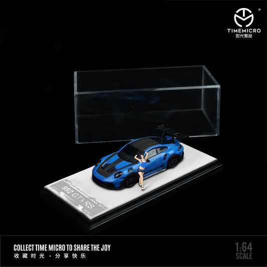 Time Micro - Pre-Order - Porsche 992 GT3 RS Starry Blue mit Figur - TM644636-1