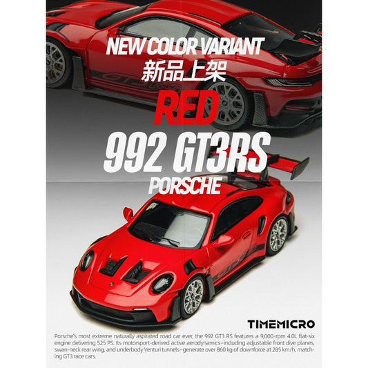 Pre-Order bis 28.08.2025 - TimeMicro - Porsche 911 GT3 RS (992) , red - TM644644