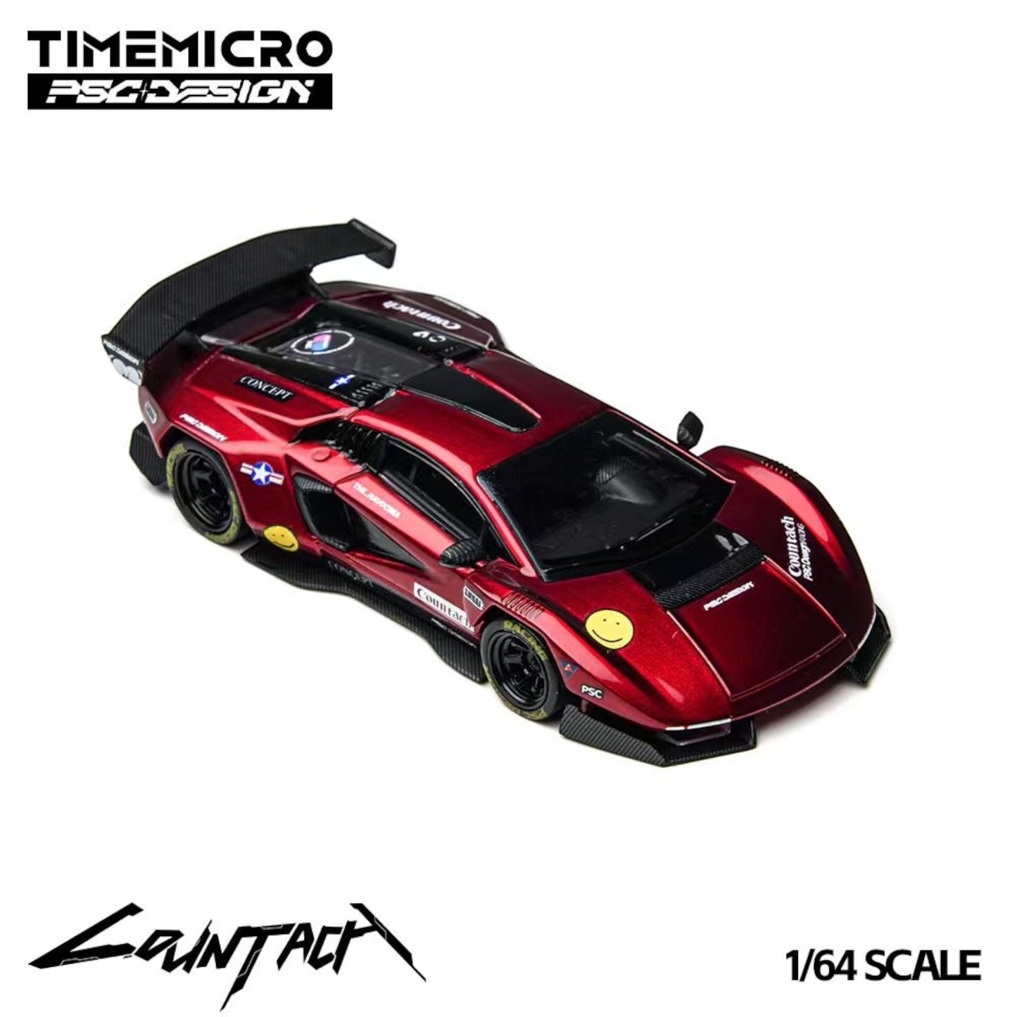 TimeMicro x PSC Design - Pre-Order - Contaș "V" Scarlet Countach "V" - TM647705
