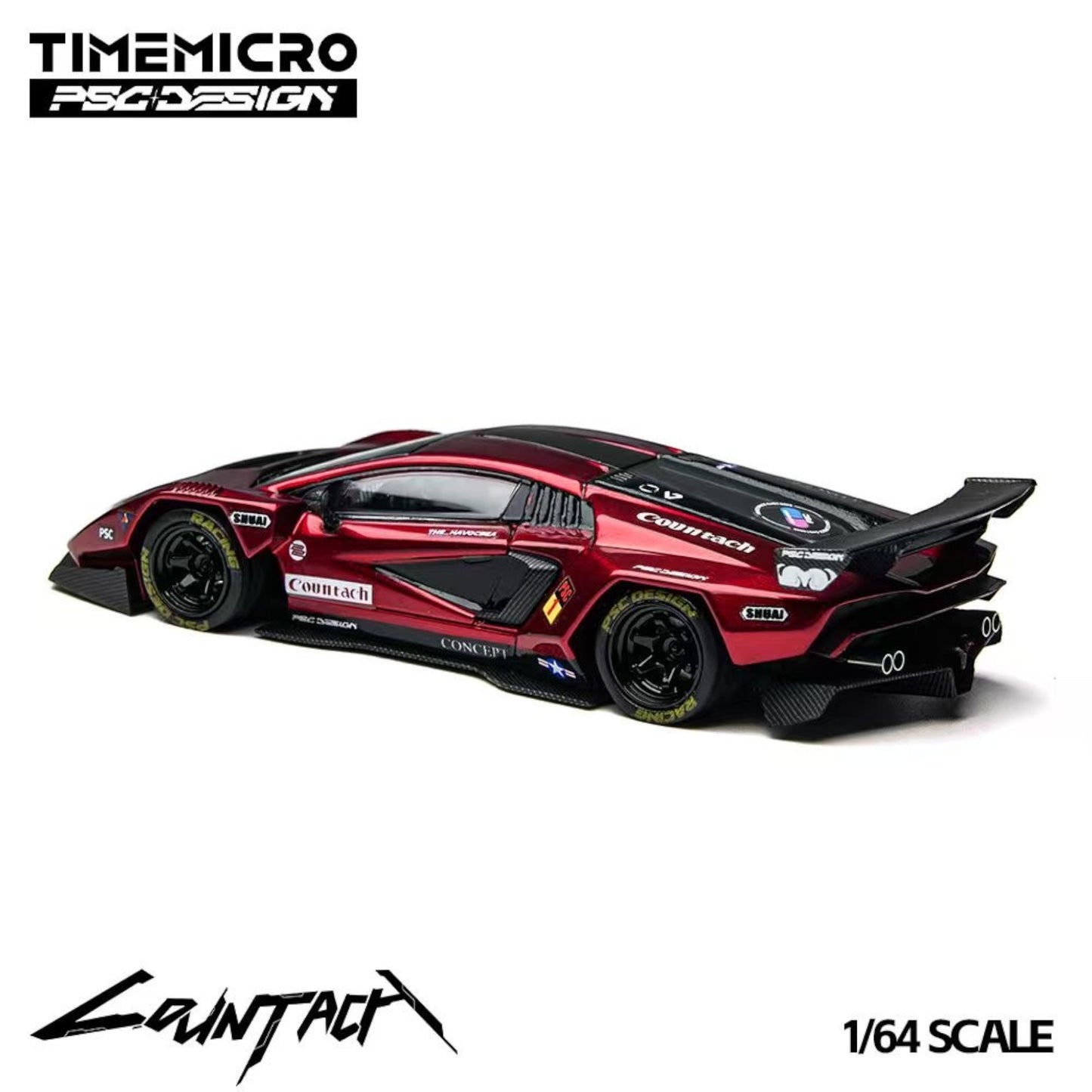 TimeMicro x PSC Design - Pre-Order - Contaș "V" Scarlet Countach "V" - TM647705