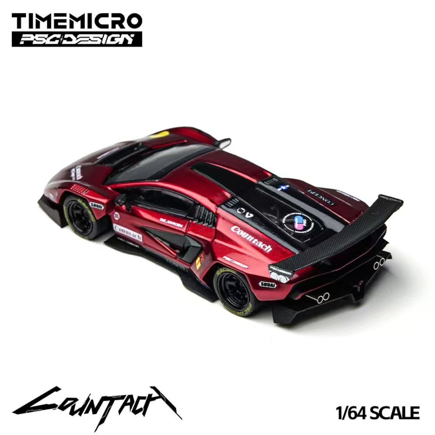 TimeMicro x PSC Design - Pre-Order - Contaș "V" Scarlet Countach "V" - TM647705