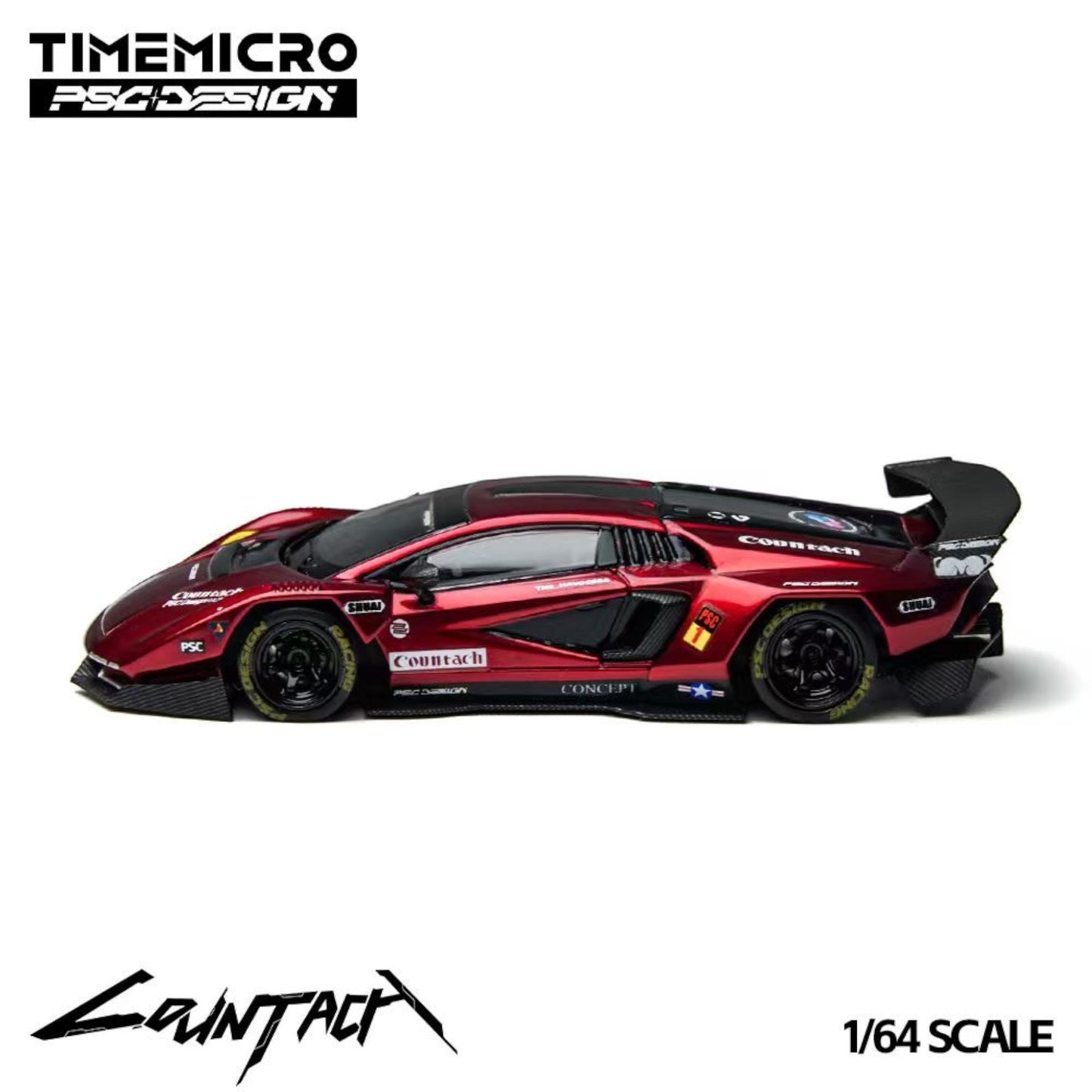 TimeMicro x PSC Design - Pre-Order - Contaș "V" Scarlet Countach "V" - TM647705