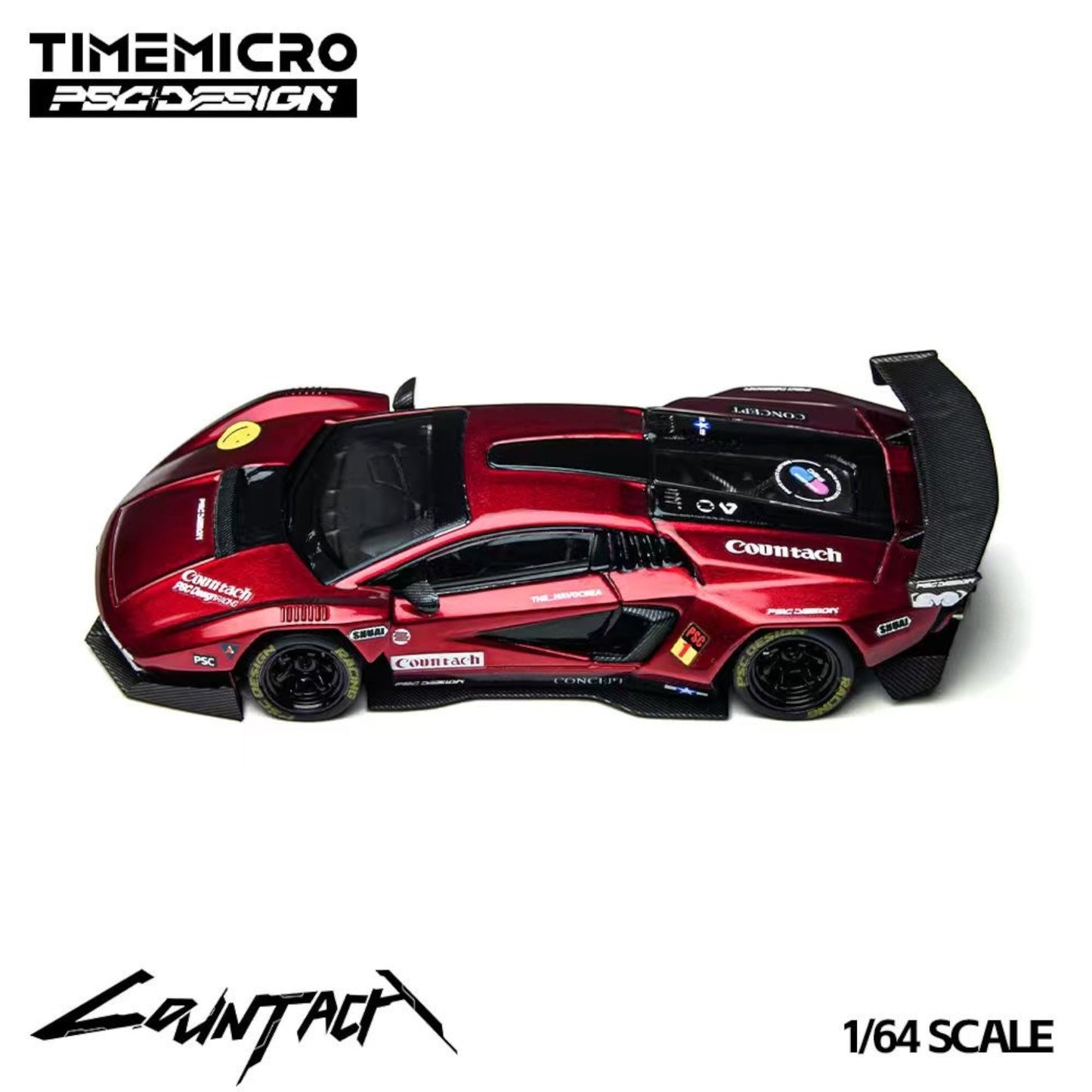 TimeMicro x PSC Design - Pre-Order - Contaș "V" Scarlet Countach "V" - TM647705
