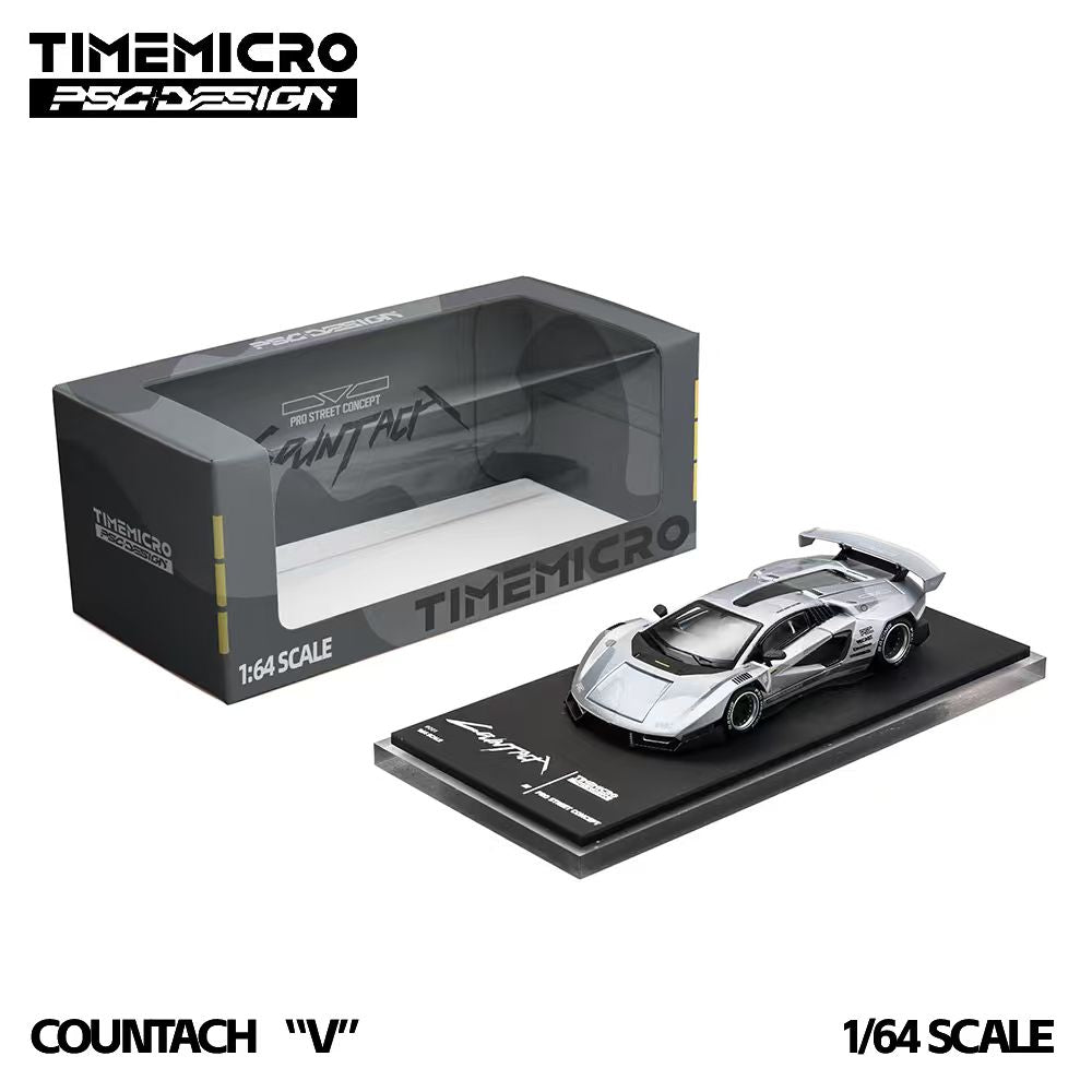 TimeMicro × PSC DESIGN - Pre-Order - Countach "V" Fighter Jet Gray - TM647708-D