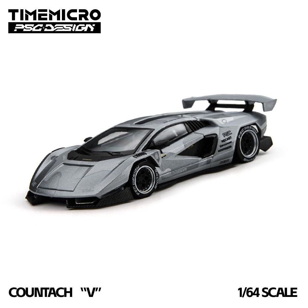 TimeMicro × PSC DESIGN - Pre-Order - Countach "V" Fighter Jet Gray - TM647708-D