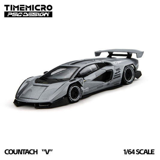 TimeMicro × PSC DESIGN - Pre-Order - Countach "V" Fighter Jet Gray - TM647708-D