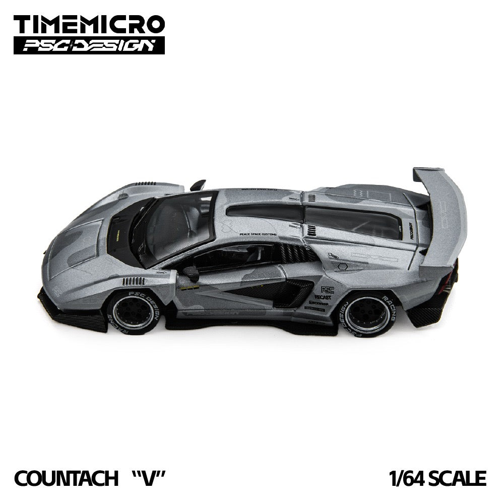 TimeMicro × PSC DESIGN - Pre-Order - Countach "V" Fighter Jet Gray - TM647708-D