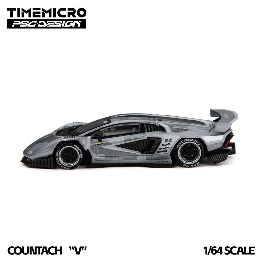 TimeMicro × PSC DESIGN - Pre-Order - Countach "V" Fighter Jet Gray - TM647708-D