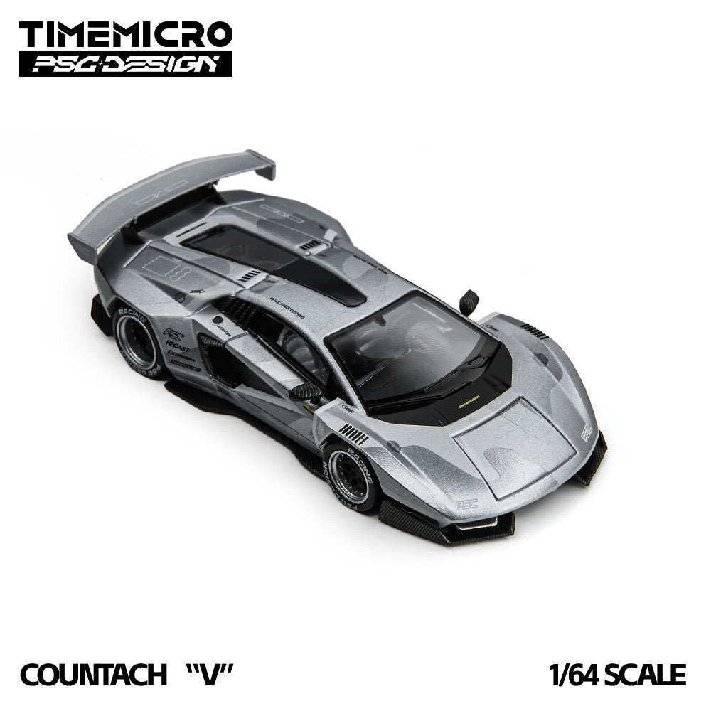 TimeMicro × PSC DESIGN - Pre-Order - Countach "V" Fighter Jet Gray - TM647708-D
