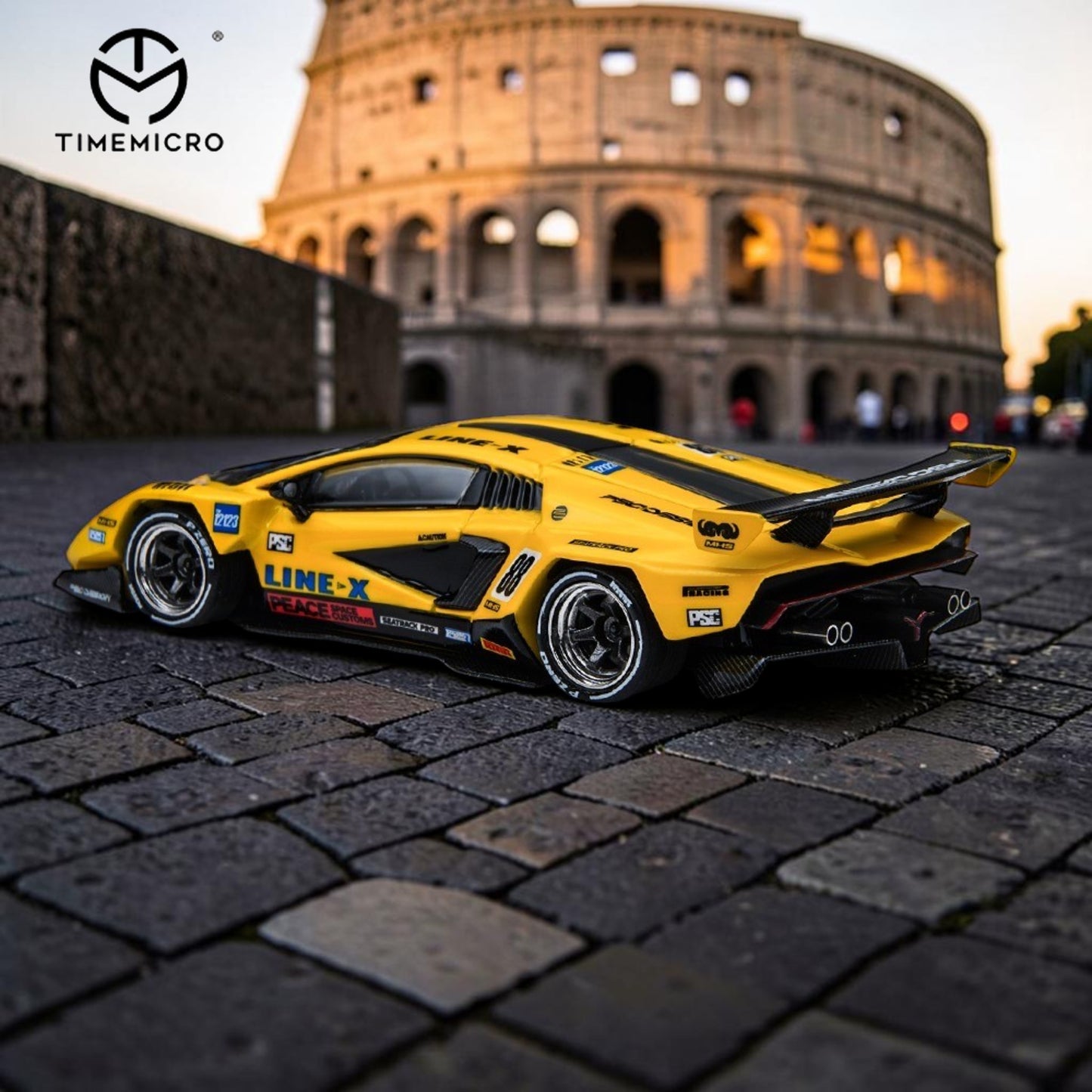 Time Micro x PSC Design - Pre-Order - Countach "V" GT Tribute, yellow - TM647709