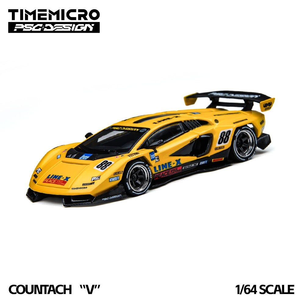 Time Micro x PSC Design - Pre-Order - Countach "V" GT Tribute, yellow - TM647709