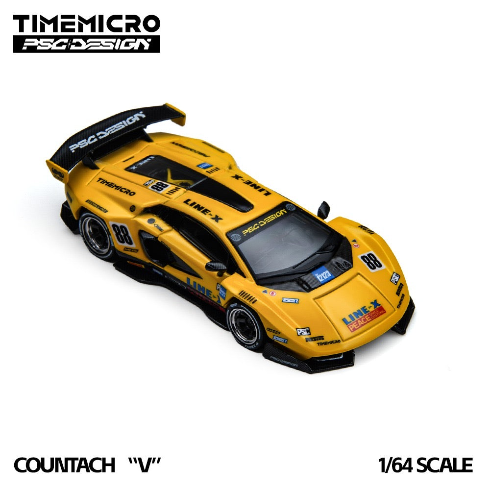 Time Micro x PSC Design - Pre-Order - Countach "V" GT Tribute, yellow - TM647709