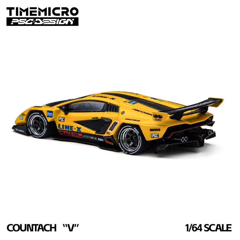 Time Micro x PSC Design - Pre-Order - Countach "V" GT Tribute, yellow - TM647709