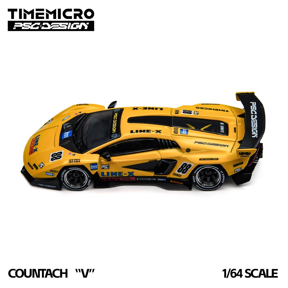 Time Micro x PSC Design - Pre-Order - Countach "V" GT Tribute, yellow - TM647709