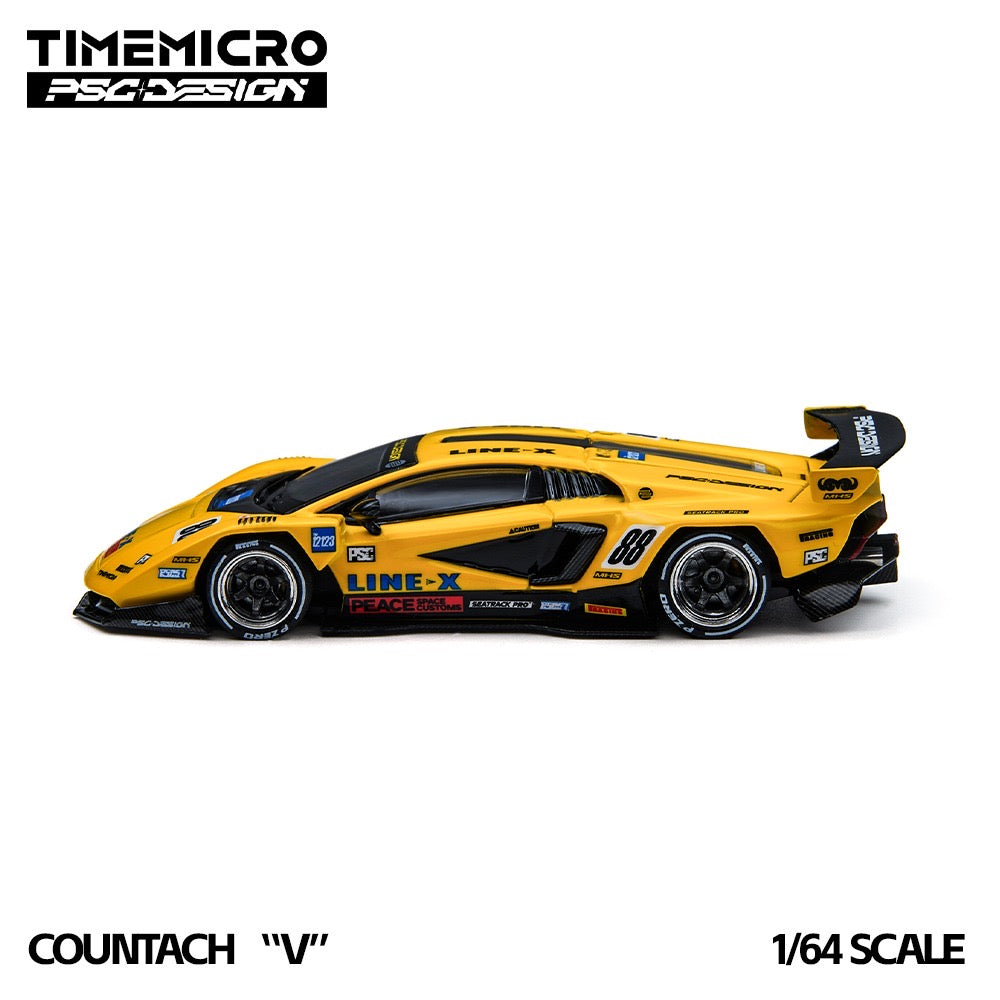 Time Micro x PSC Design - Pre-Order - Countach "V" GT Tribute, yellow - TM647709