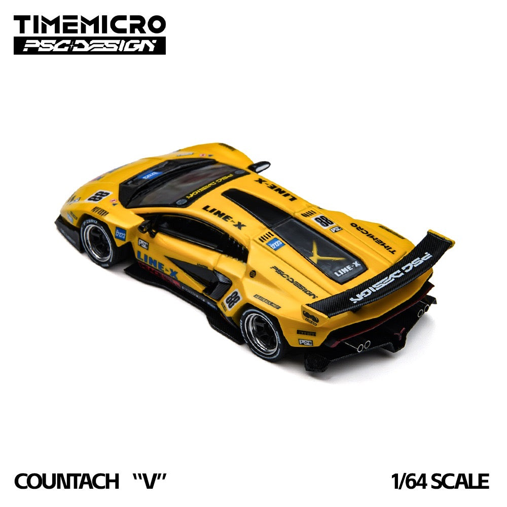Time Micro x PSC Design - Pre-Order - Countach "V" GT Tribute, yellow - TM647709