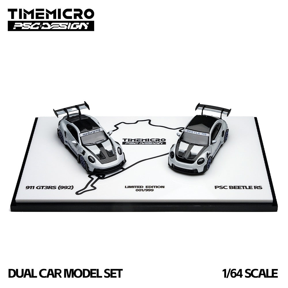 TimeMicro × PSC DESIGN - Pre-Order - 992 GT3 RS & Beetle RS Nürburgring - Car Set - TM647907-T