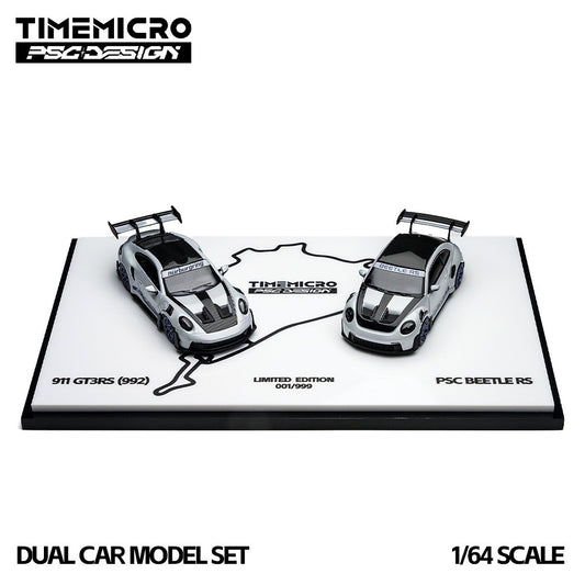 TimeMicro × PSC DESIGN - Pre-Order - 992 GT3 RS & Beetle RS Nürburgring - Car Set - TM647907-T