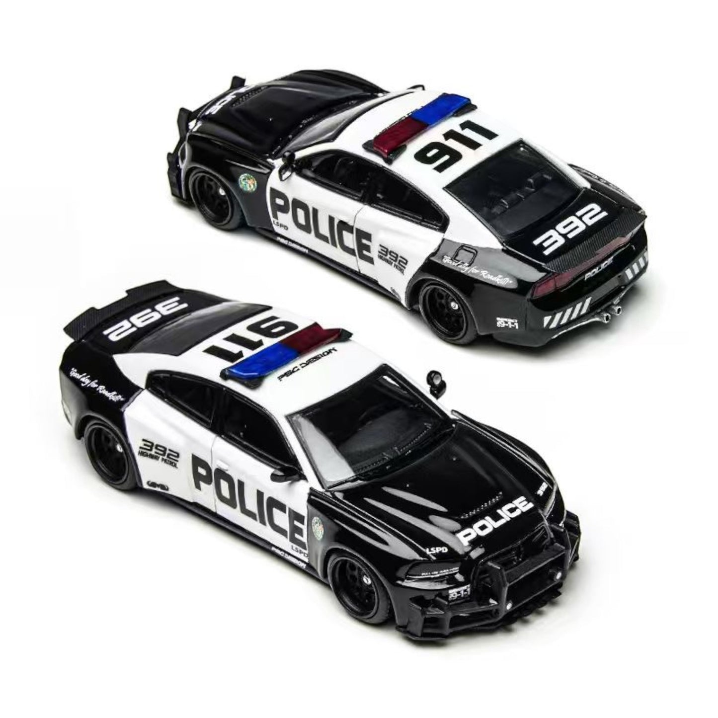 TimeMicro x PSC Design - Pre-Order - Warhorse "Brawler" Dodge Charger LSPD Police - TM648201