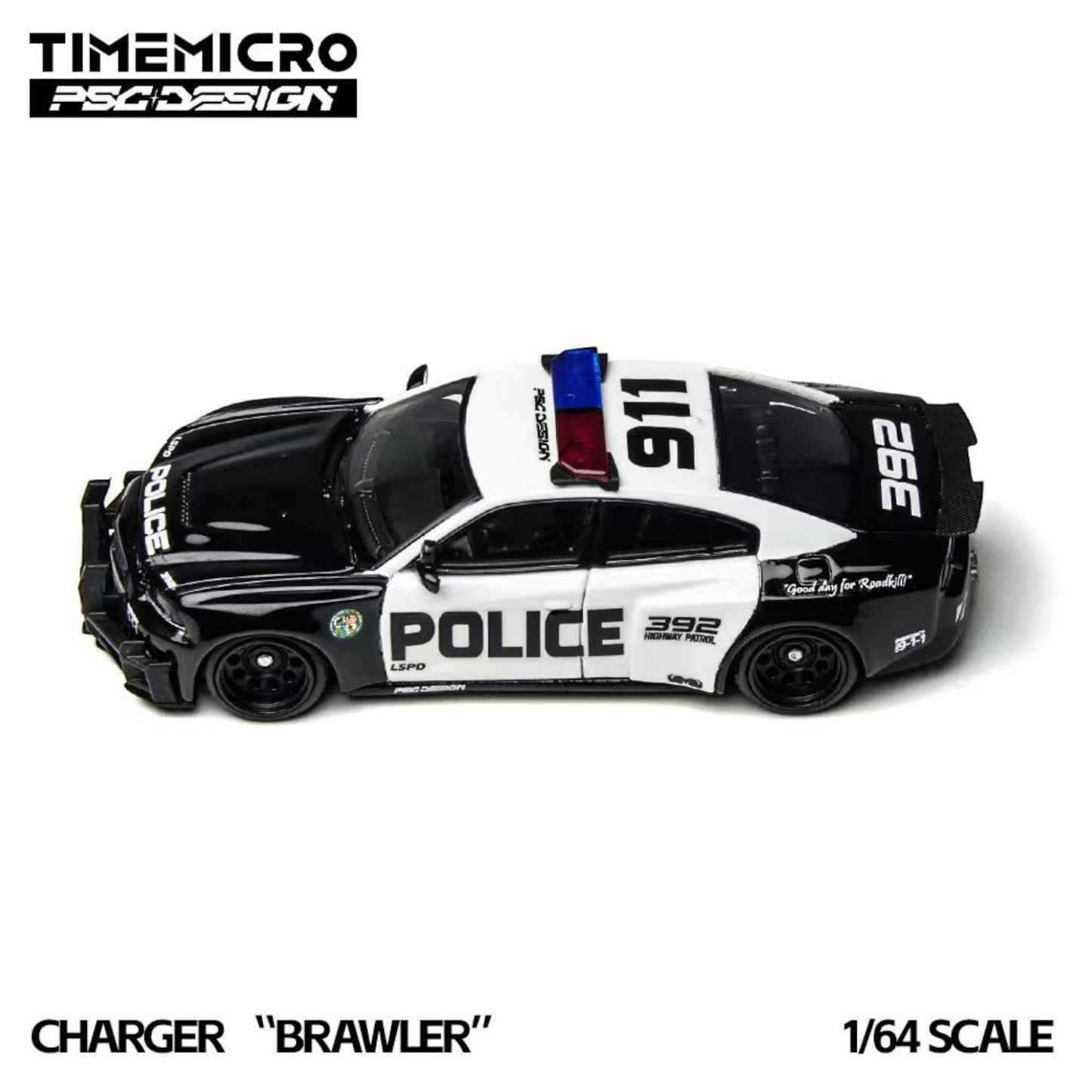 TimeMicro x PSC Design - Pre-Order - Warhorse "Brawler" Dodge Charger LSPD Police - TM648201