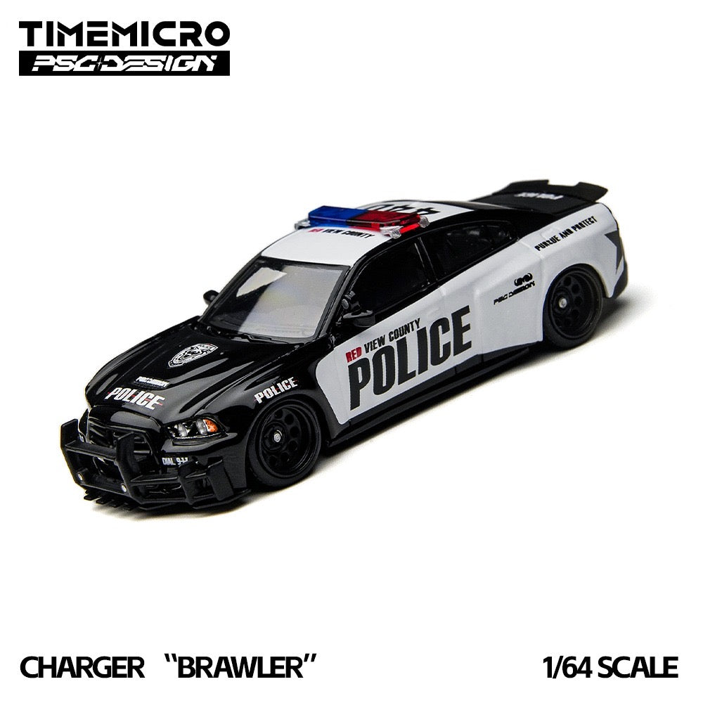 TimeMicro x PSC Design - Pre-Order - Dodge Charger "Brawler" Police - TM648203