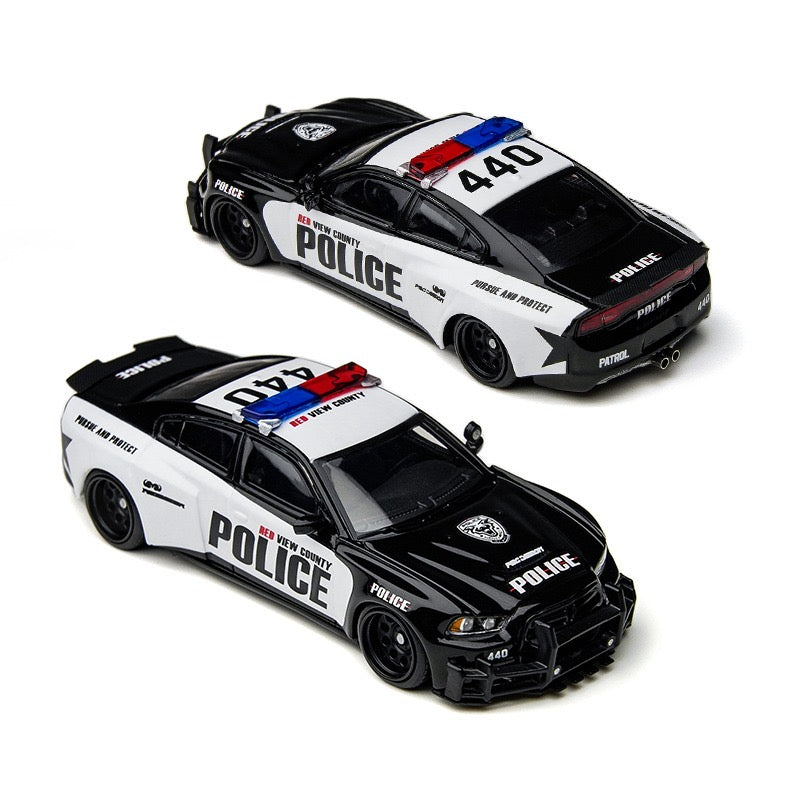 TimeMicro x PSC Design - Pre-Order - Dodge Charger "Brawler" Police - TM648203