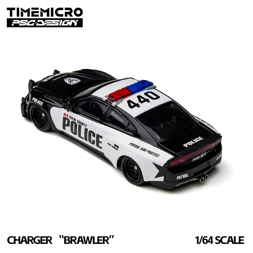 TimeMicro x PSC Design - Pre-Order - Dodge Charger "Brawler" Police - TM648203