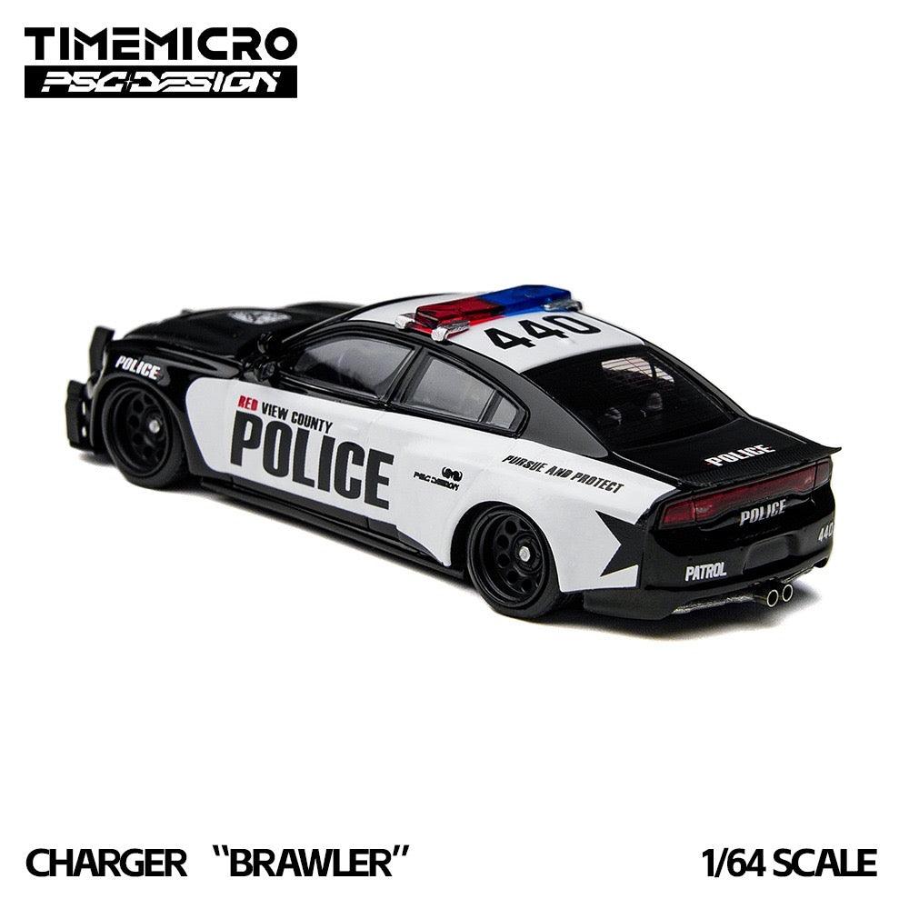 TimeMicro x PSC Design - Pre-Order - Dodge Charger "Brawler" Police - TM648203