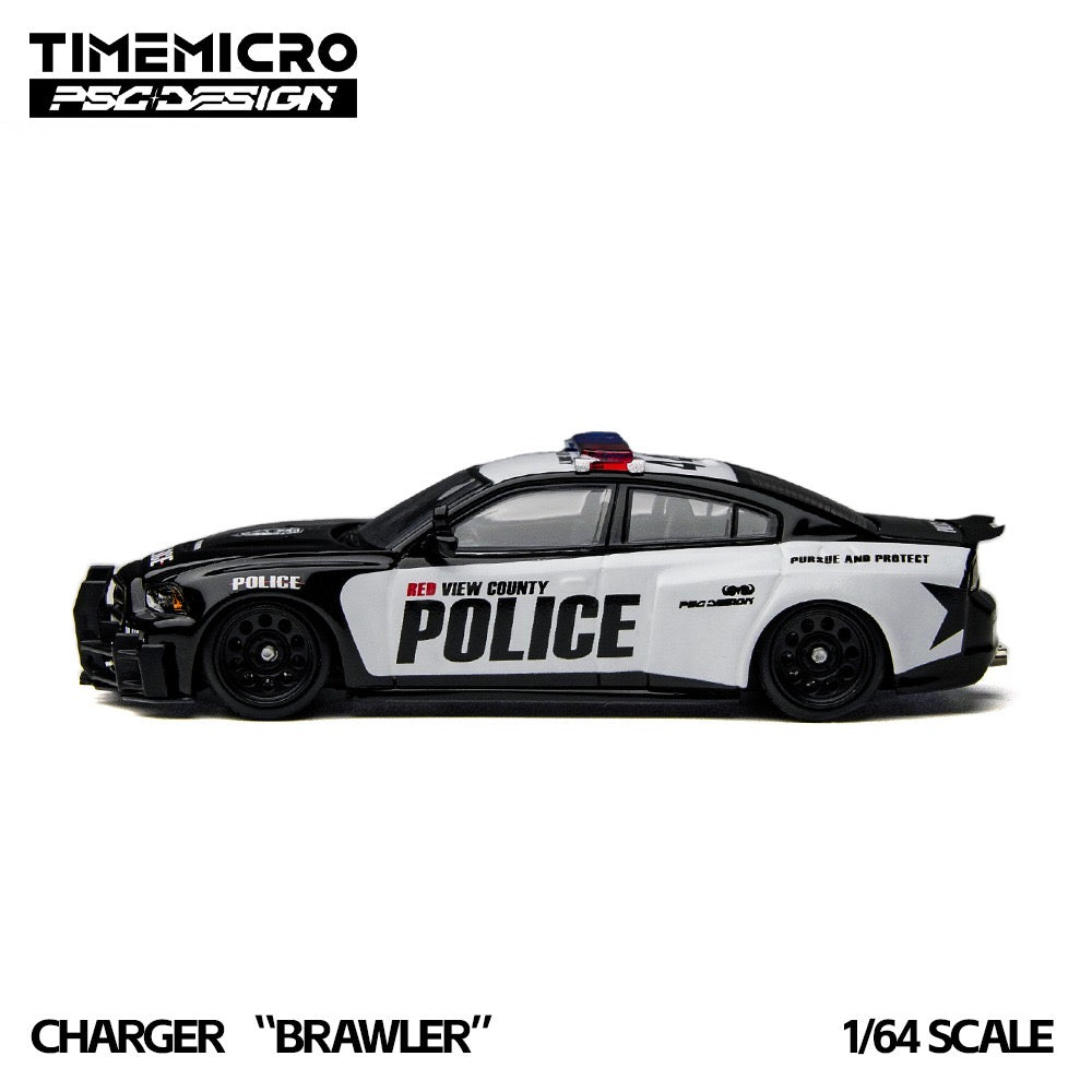 TimeMicro x PSC Design - Pre-Order - Dodge Charger "Brawler" Police - TM648203