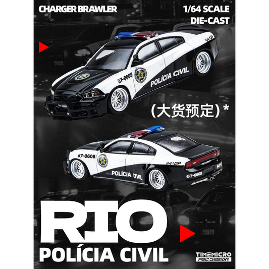 TimeMicro x PSC Design - Pre-Order - Dodge Charger Warhorse "Brawler" Rio Police - TM648207