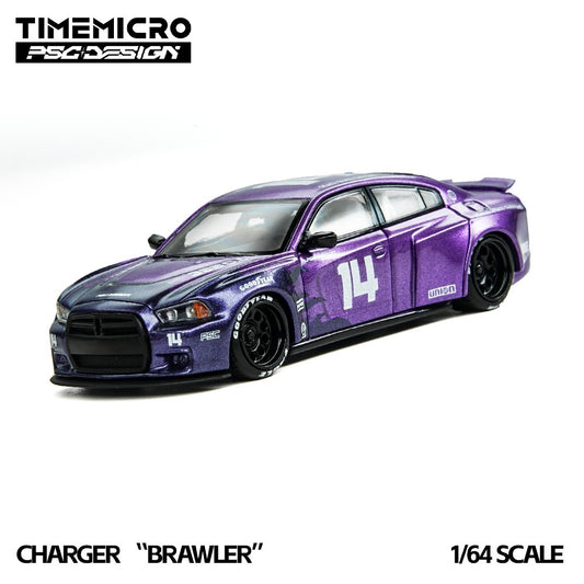 TimeMicro x PSC Design - Pre-Order - Dodge Charger "Brawler" #14 - Plum Crazy - TM648211