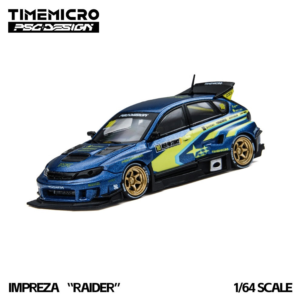 TimeMicro × PSC DESIGN - Pre-Order - Impreza "Raider" Blue/Yellow - TM648304
