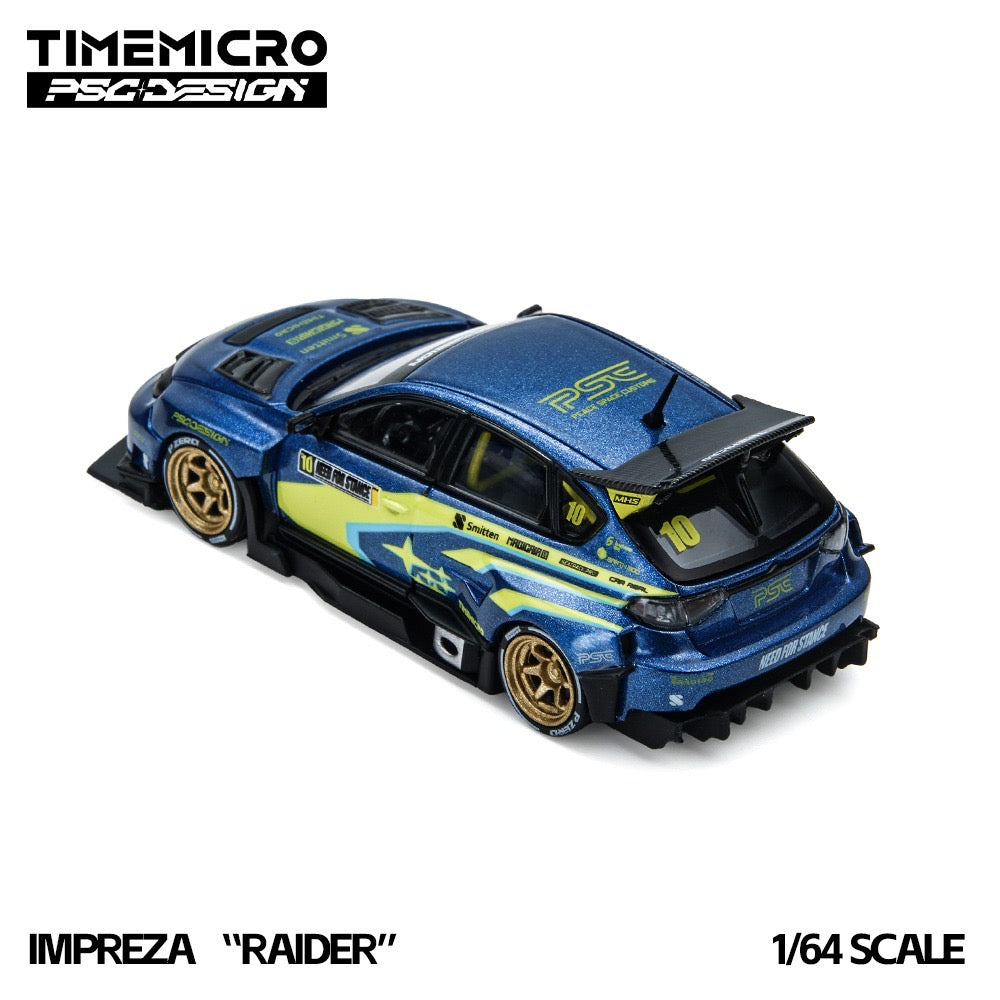 TimeMicro × PSC DESIGN - Pre-Order - Impreza "Raider" Blue/Yellow - TM648304