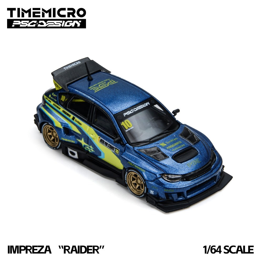 TimeMicro × PSC DESIGN - Pre-Order - Impreza "Raider" Blue/Yellow - TM648304