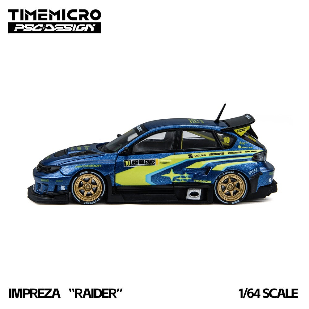 TimeMicro × PSC DESIGN - Pre-Order - Impreza "Raider" Blue/Yellow - TM648304
