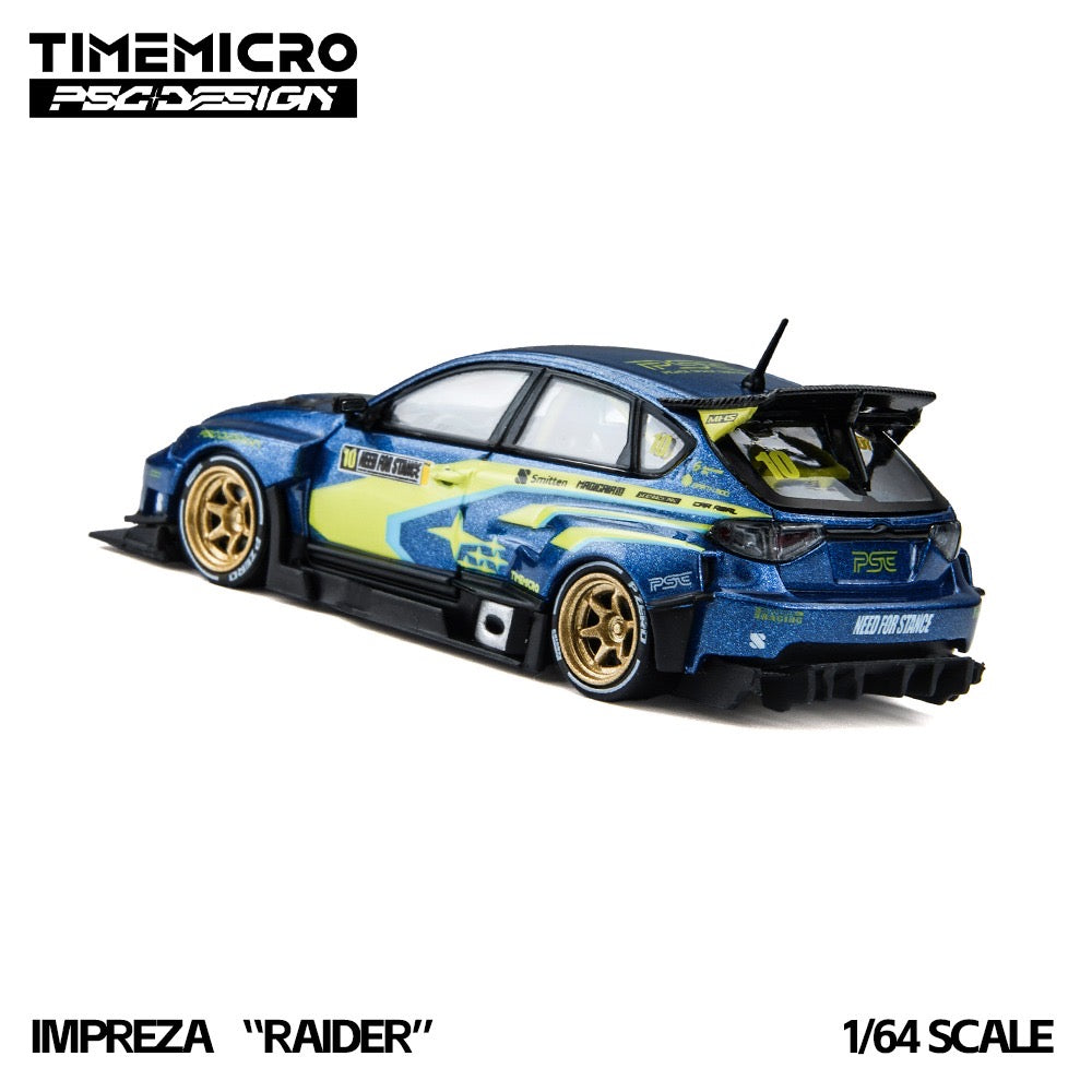 TimeMicro × PSC DESIGN - Pre-Order - Impreza "Raider" Blue/Yellow - TM648304