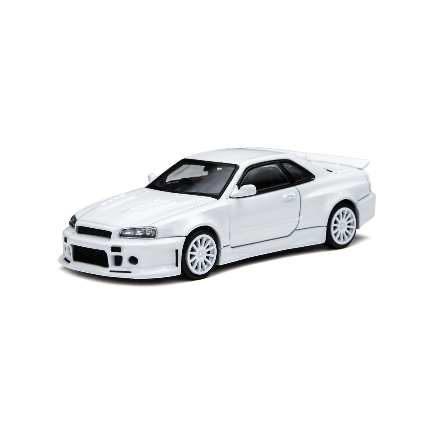 TimeMicro × PSC DESIGN - Pre-Order - Nissan Skyline GT-R (R34) "Smilodon" White Engineer Edition - TM648402