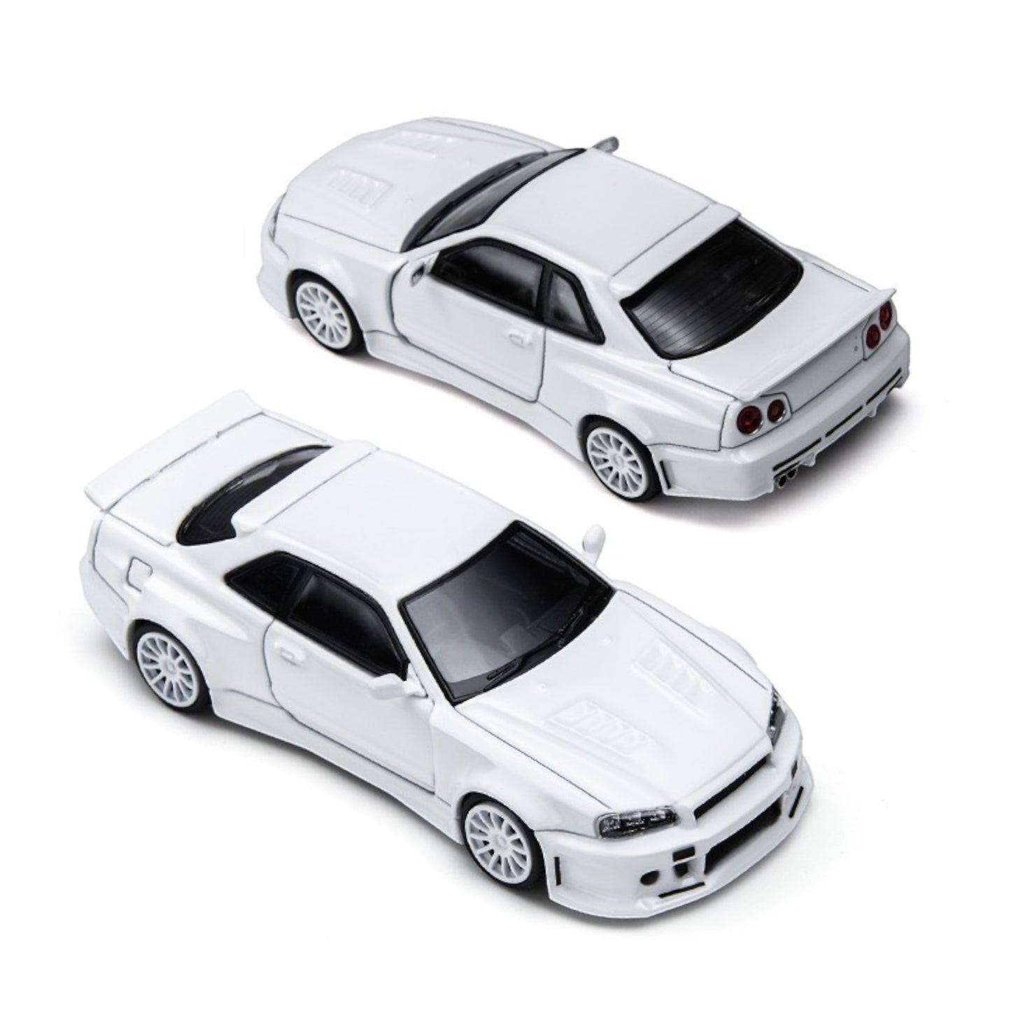 TimeMicro × PSC DESIGN - Pre-Order - Nissan Skyline GT-R (R34) "Smilodon" White Engineer Edition - TM648402