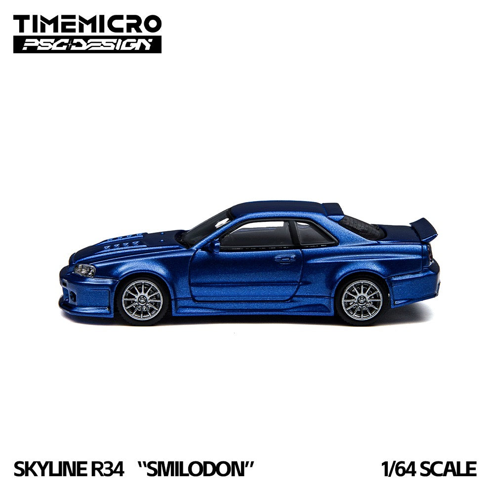 TimeMicro x PSC Design - Pre-Order - Smildon GT-R (R34), navy blue - TMCS 2026 - TM648403