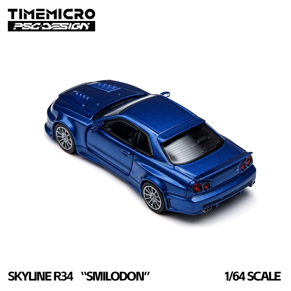 TimeMicro x PSC Design - Pre-Order - Smildon GT-R (R34), navy blue - TMCS 2026 - TM648403