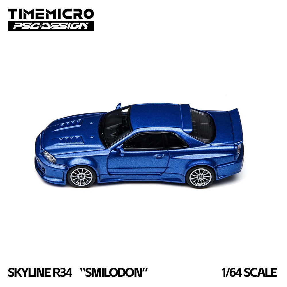 TimeMicro x PSC Design - Pre-Order - Smildon GT-R (R34), navy blue - TMCS 2026 - TM648403