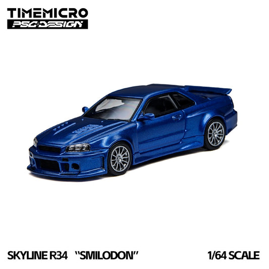 TimeMicro x PSC Design - Pre-Order - Smildon GT-R (R34), navy blue - TMCS 2026 - TM648403