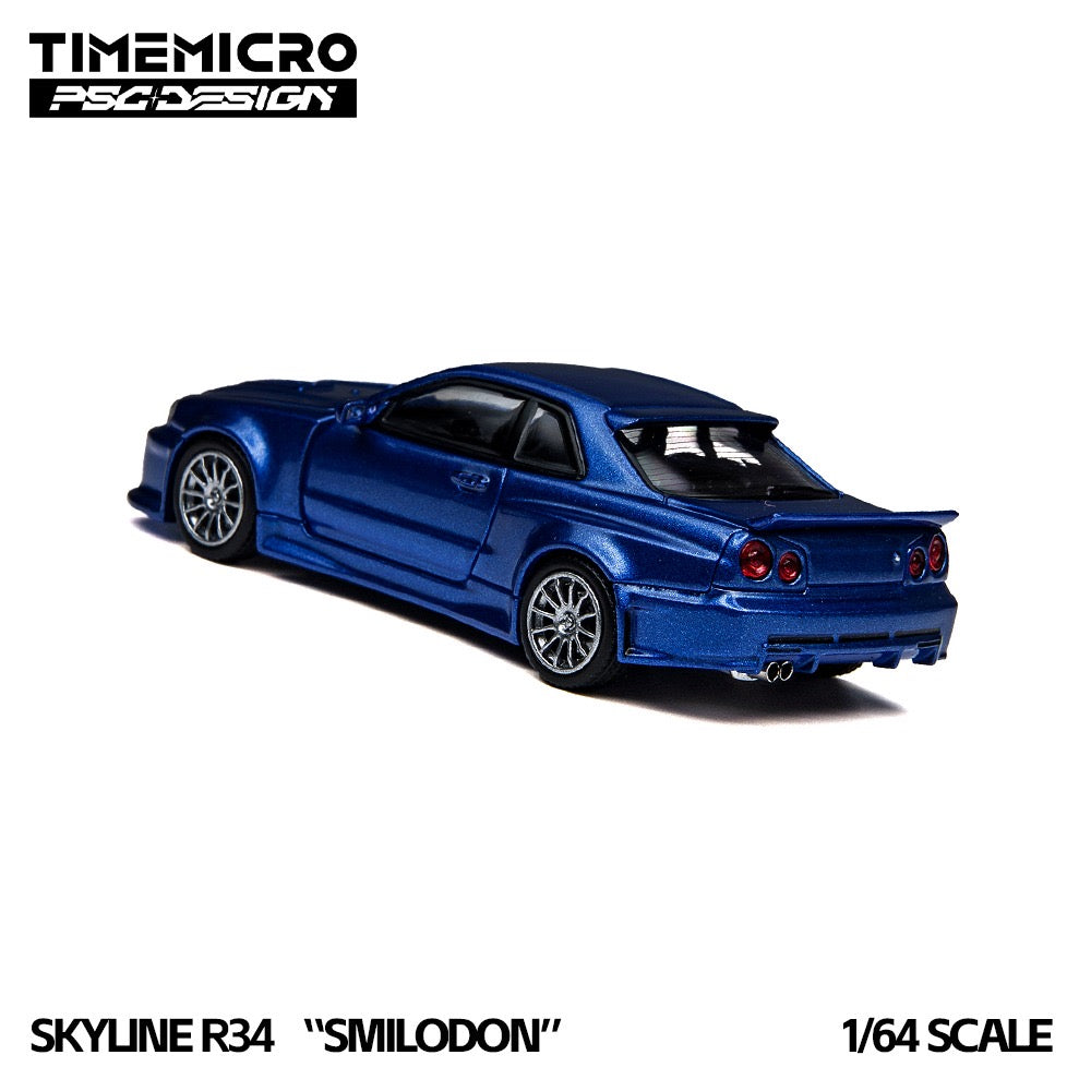 TimeMicro x PSC Design - Pre-Order - Smildon GT-R (R34), navy blue - TMCS 2026 - TM648403