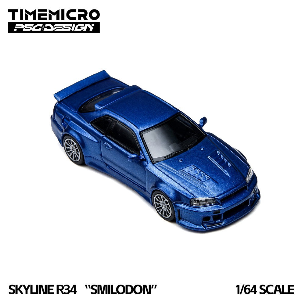 TimeMicro x PSC Design - Pre-Order - Smildon GT-R (R34), navy blue - TMCS 2026 - TM648403